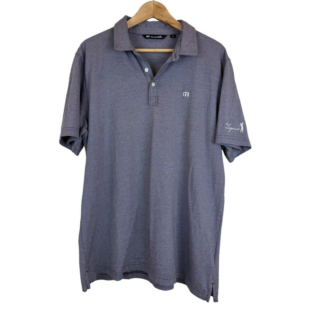 Travis Mathew Golf Polo Shirt Men's XL‎ Periwinkle Stretch Pima Cotton Blend